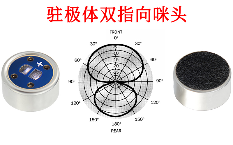 驻极体双指向咪头展示图